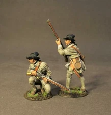 SMG-05A - 2 Riflemen Skirmishing - Drums Along the Mohawk - John Jenkins