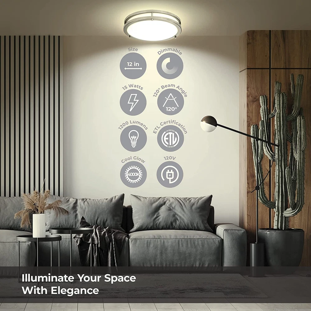 Lb72119 led flush mount outlet ceiling light