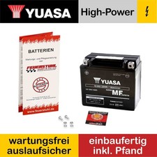 Triumph Bonneville T120, 2016-2023, batteria YUASA, pronta all'uso (incluso deposito 7,50 €)