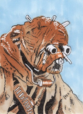#ad Star Wars Tusken Raider PSC ACEO Artist Original Sketch Card By Don Pedicini Jr. $25.00