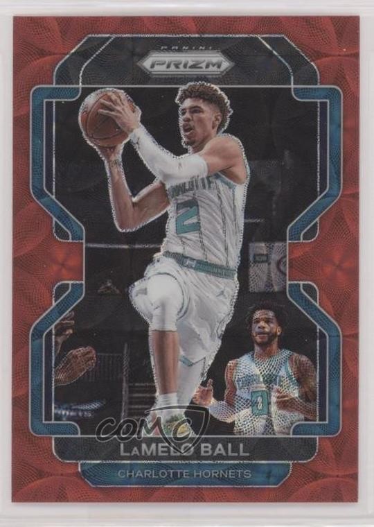 2021-22 Panini Prizm Choice Red Prizm 65/88 LaMelo Ball #185 1gs7