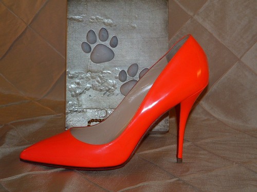 CHRISTIAN LOUBOUTIN BATINGNOLLES 100 PATENT FLO (ROSE) PUMP SZ 42 - Picture 5 of 8