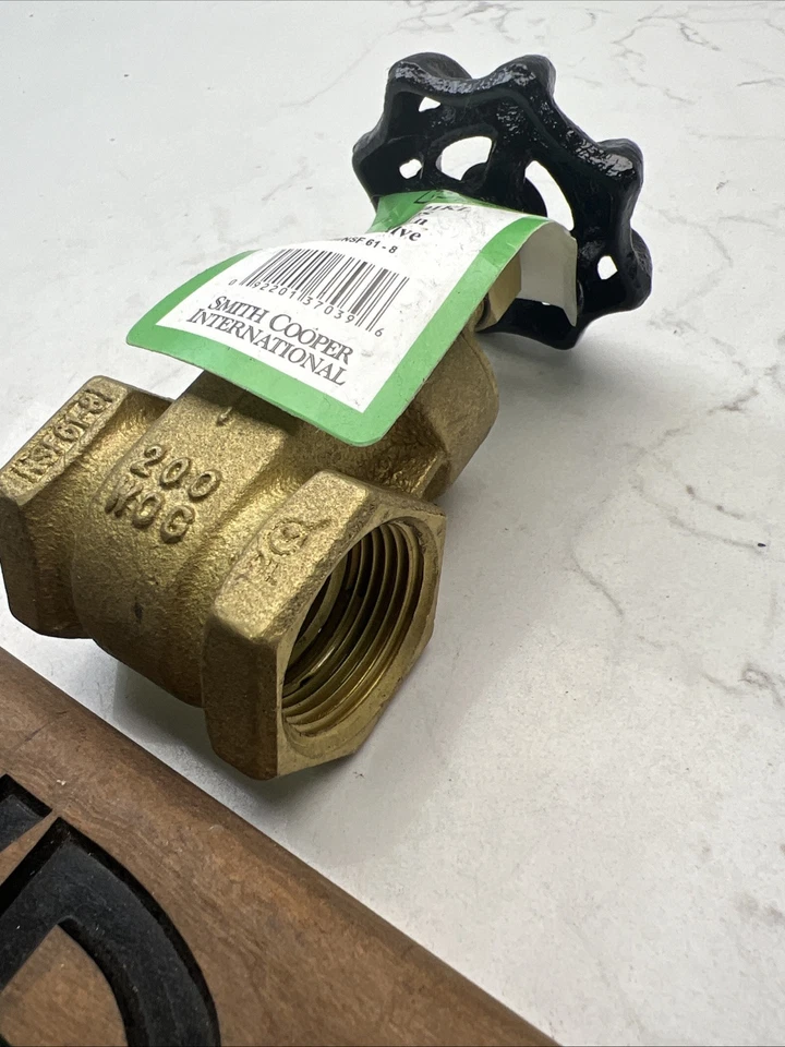 8501L Series Brass Gate Valve, Non-Rising Stem, Inline, 1" NPT Female - Image 3 of 3