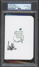 Ludvig Aberg Signed Augusta National Golf Club Masters Scorecard PSA AUTO PGA