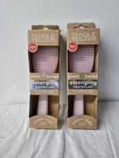 Lot Of 2 Tangle Teezer Plant Based Ultimate Detangling Hair Brush Pink New