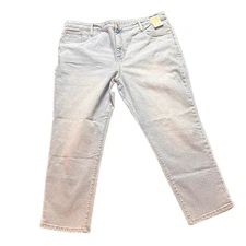 Terra & Sky Women’s Light Wash Jeans Comfortable Everyday Denim