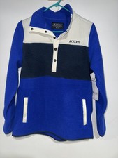 New With Tags Klim Women's High Pile Mountain Fleece Pullover Blue Medium