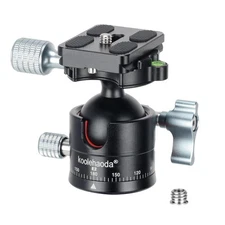 36mm Low Profile Ball Head, 33lbs Load, 1/4 Screw, Arca Swiss Plate, E2, Metal