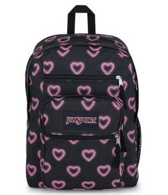 JanSport Large Unisex Kids Backpack Black/Pink Hearts, Zip, Bottle Pocket | eBay JanSport Large Unisex Kids Backpack Black/Pink Hearts, Zip, Bottle Pocket | eBay