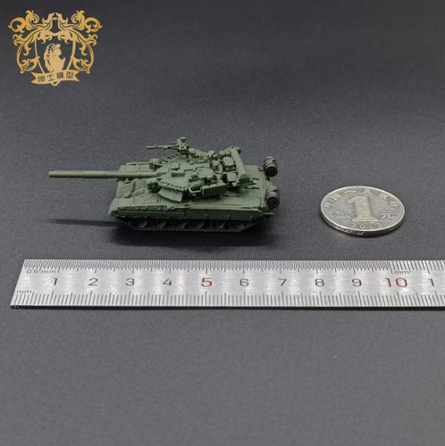 Modellino carro armato principale russo T-80UK stampato in 3D 1/144 fatto a mano prodotto finito - Foto 3 di 4