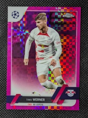 Timo Werner 2022-23 Topps Chrome UEFA Pink Xfractor #/250 Leipzig