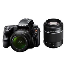 Sony 37 DSLR Camera Kit with 2 Zoom Lenses, 1-Year Warranty, Used