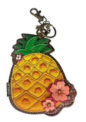 Chala Pineapple Key Fob Coin Purse Keychain Purse Charm NWOT