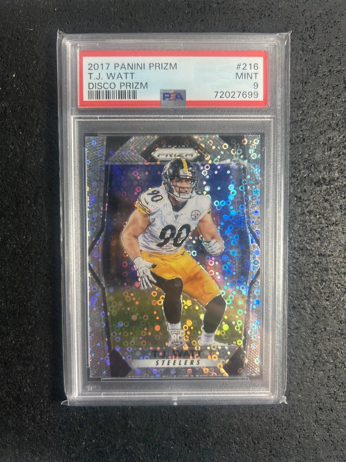 2017 Panini Prizm T.J. Watt Disco #216 Rookie Steelers