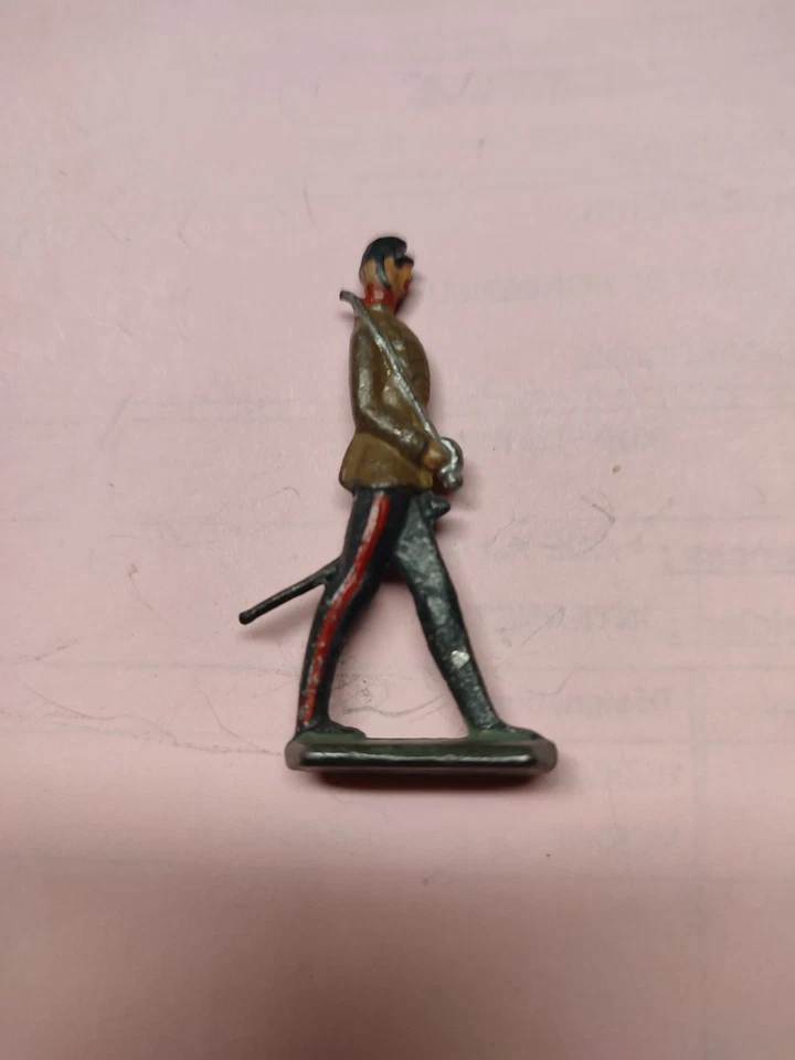 soldats Plomb prussiens , 1/2 Ronde Bosse , Officier ,Heyde, Linéol, Cbg - Photo 2/4