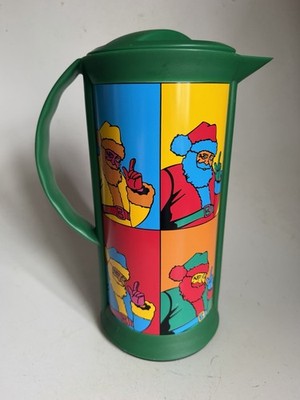 Vintage Alfi Isolierkanne 1L Tassilo von Grolman Pop-Art Design 80er Weihnachten