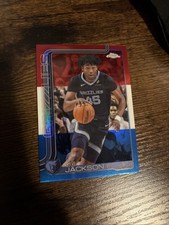 2025-26 Topps Chrome - GG Jackson #199 Red White & Blue Refractor