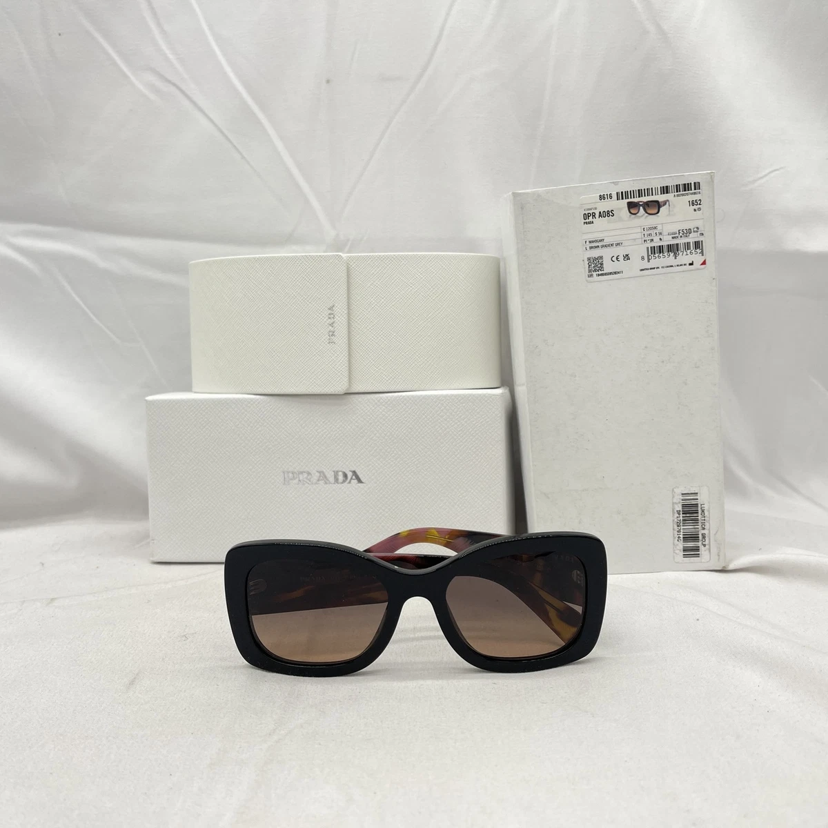 PRADA SUNGLASSES SPR21U 57 TAMPO IBISCUS LENS LIGHT VIOLET BORDEAUX BUTTERFLY PRADA Purple Sunglasses for Women for sale | eBay main image 2