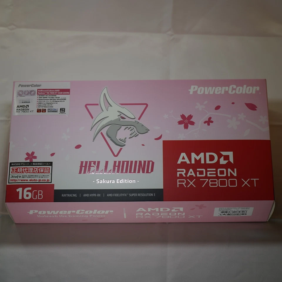 PowerColor Hellhound Sakura AMD Radeon RX 7800 XT 16GB GDDR6 Japan New - Image 2 of 4