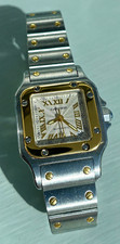 Cartier Santos 2423 Automatic Two-Tone Steel & Gold Date Roman Dial Watch