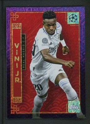 2023 VINICIUS JUNIOR 03/15 TOPPS UEFA CHAMPIONS LEAGUE JADE PURPLE PHOTON
