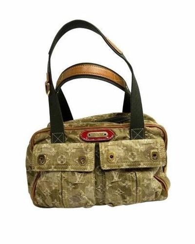 Louis Vuitton Jasmine M95772 Takashi Murakami Camo Denim Handbag