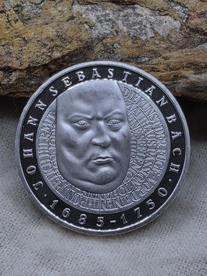 2000 GERMANY Johann Sebastian Bach Silver 10 Marks Proof KM#202