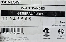 Southwire Genesis 1104 22/4C Stranded Security/Control Cable Gray /100ft