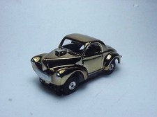 MODEL MOTORING T-JET CANDY GOLD PLATED WILLYS HO SLOT CAR BODY. NEW