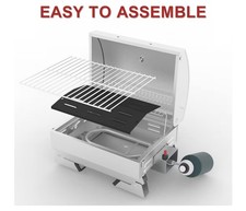Royal Gourmet GT1001 Stainless Steel Portable Grill, 10000 BTU BBQ Tabletop G...