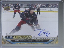 2024-25 Extended Series UD Canvas Achievement 5/25 Kent Johnson #CA-4 Auto 01m8