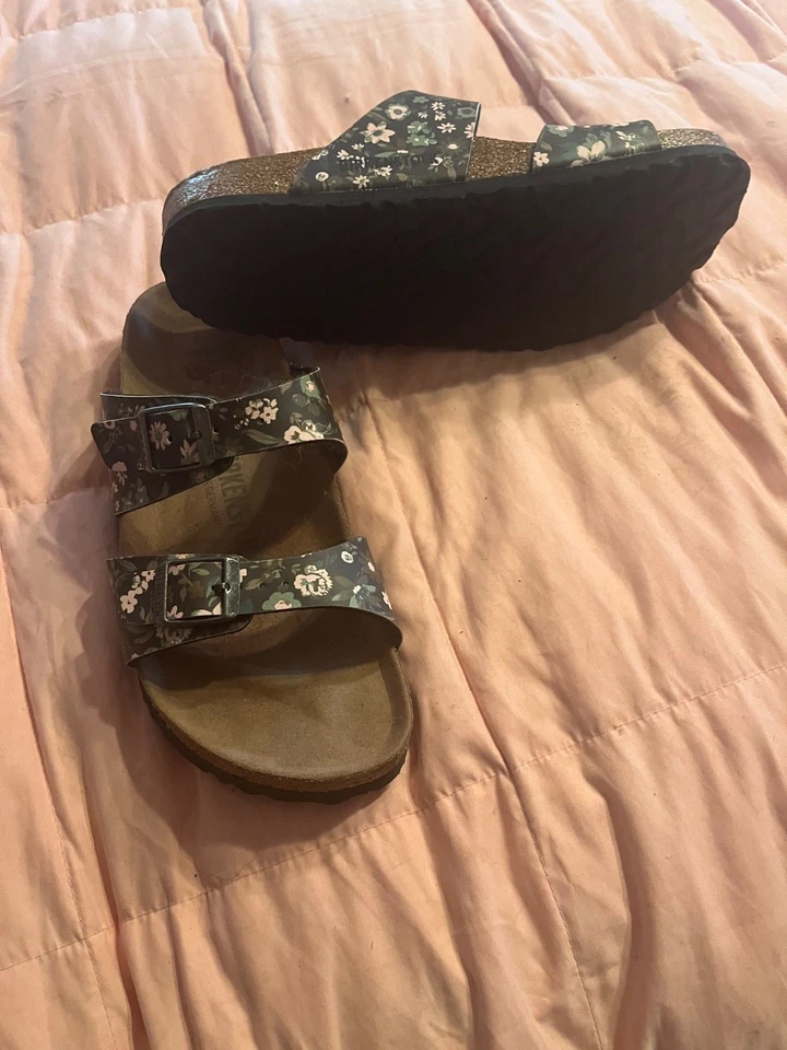 Birkenstock Sydney flor verde azulado talla 37 Foto 3 de 4