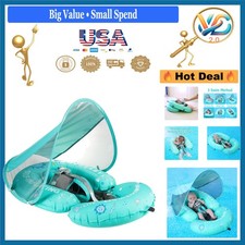 Mambobaby Baby Pool Float Hammock Canopy Compact Folding Toddler Swim Lounger