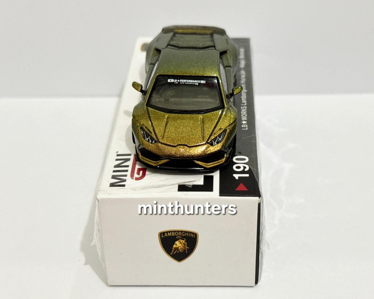 MINI GT 1:64 LB-WORKS LAMBORGHINI HURACAN MAGIC BRONZE #190 OPEN
