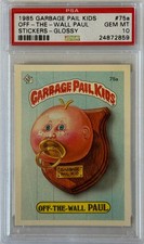 1985 TOPPS GARBAGE PAIL KIDS SERIES 2 75A OFF-THE-WALL PAUL GLOSSY PSA 10