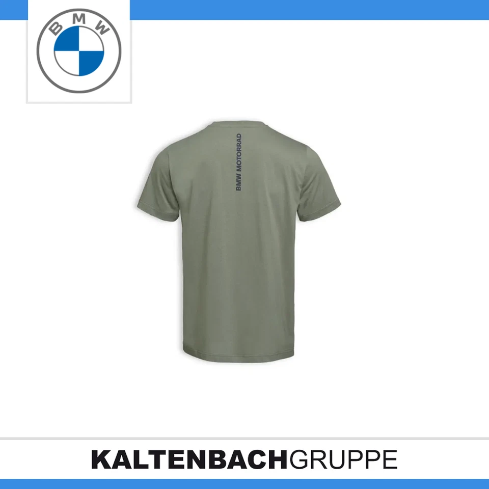 Camiseta original BMW Motorrad Make Life A Ride caqui para hombre Foto 2 de 3