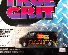 Johnny Lightning Hooker Headers 00 2000 GMC Utility Van True Grit Hauler w/RRs