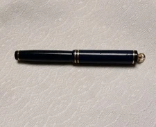 Vintage Wahl Eversharp Blue Marble Fountain Pen~ 14k Gold Tip