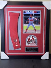 Brendan Donovan Game Used Arm Sleeve Custom Framed w/ Beckett COA