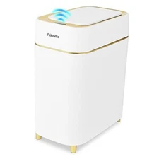  2.3 Gallon / 9L Automatic Adsorption Sensor Trash White-Automatic Adsorption