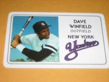 1981 DAVE WINFIELD PERMA GRAPHICS SUPERSTAR CREDIT CARD