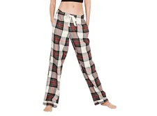 VICTORIA'S SECRET WOMEN'S GREEN RED PLAID FLANEL POCKETS PAJAMA PANT Sz XL