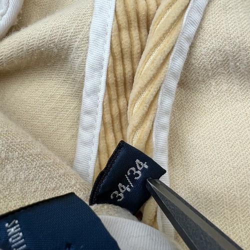 VTG Polo Ralph Lauren Corduroy Pants Yellow Preppy Baggy Y2K Street Skate 34/34 - Picture 4 of 11