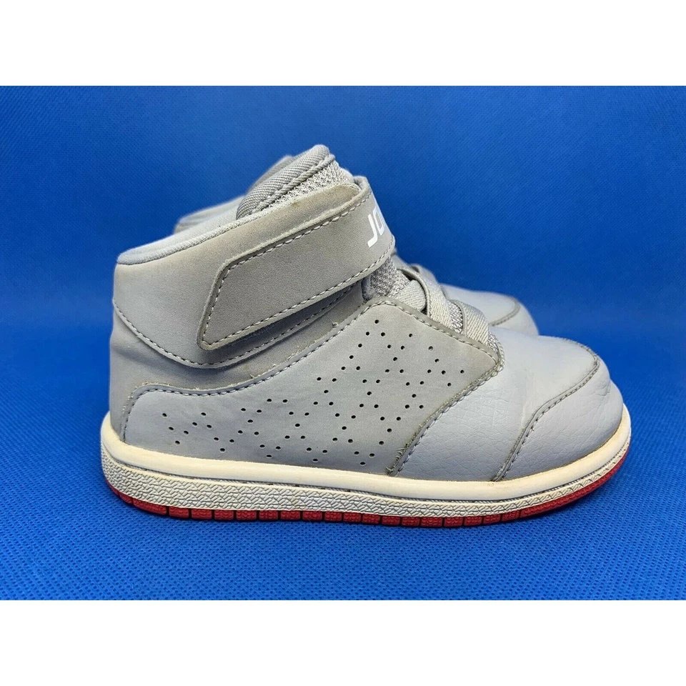NIKE Air Jordan 1 полета 5 первоклассный волк серый спортивная обувь 881437-008 детский размер 8C - Изображение 2 из 4