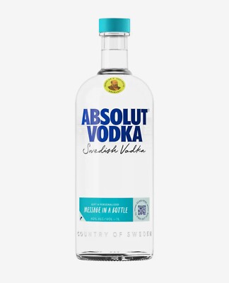 Absolut Vodka Gift Edition 2024, Message In A Bottle, 1000ml, NEU, Voll und OVP