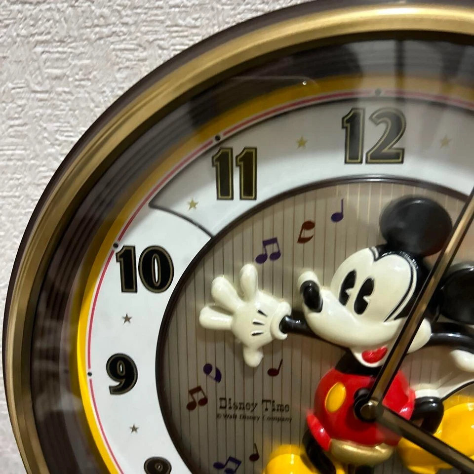 SEIKO Disney FW673B Mickey Mouse Musical Wall Clock – Tested Rare FW673B Used JP - Image 4 of 4