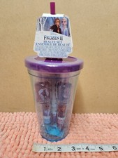 Disney Frozen II Beauty Set w/ Tumbler Cup Lip Gloss, Nail Polish, Stickers NEW