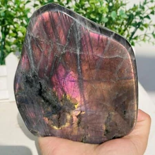 Natural Purple Labradorite Quartz Crystal Freeform Mineral Specimen 1300g