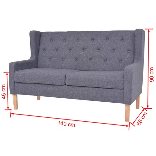 1/2/3-Sitzer Sofa Skandinavisch Stoff Couch Polstersofa Stoffsofa Loungesofa DE - Bild 2 von 61