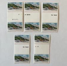 1979 ST. VINCENT AND GRENADINES MINT STAMP GUTTER PAIRS ARNOS VALE AIRPORT